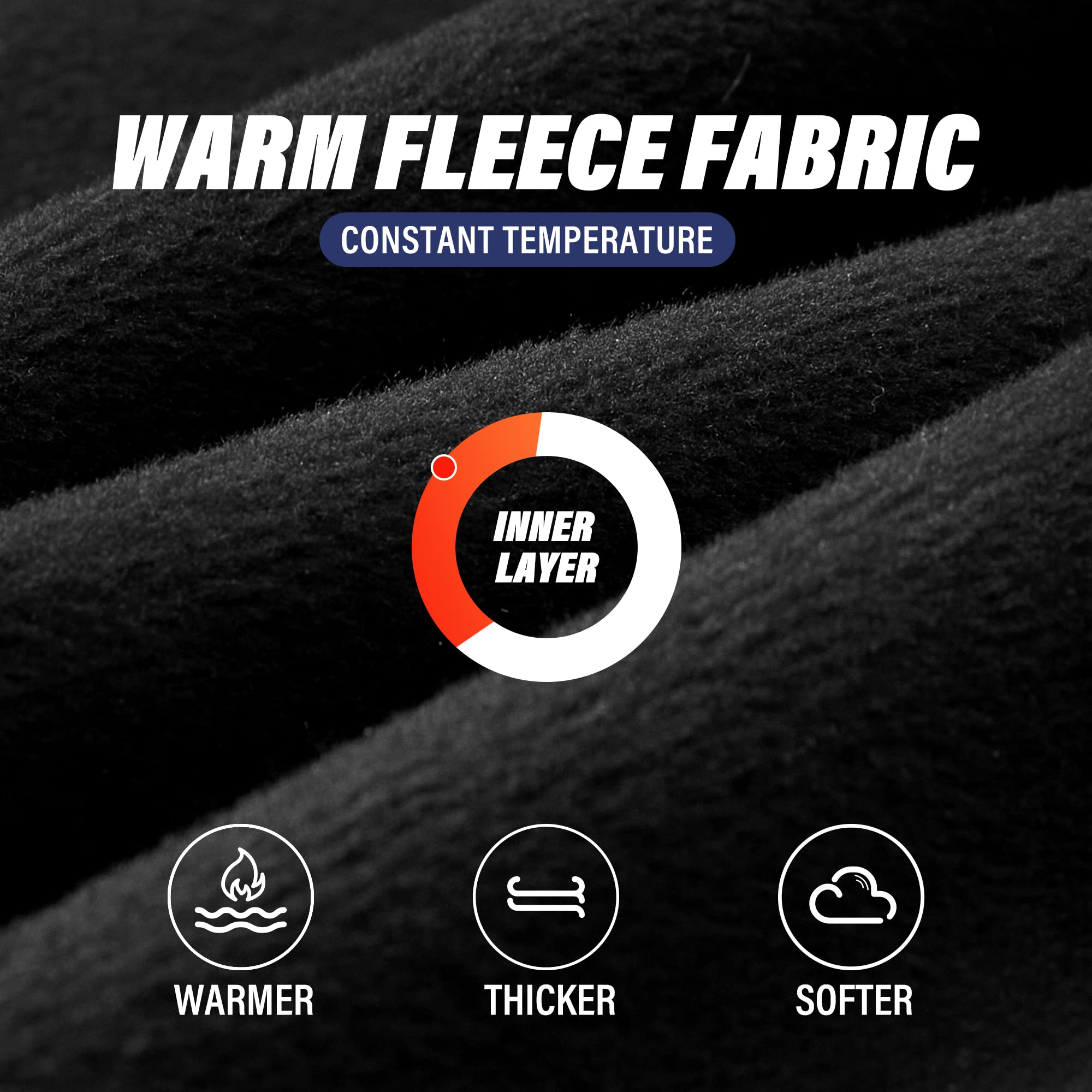 SUNMECI Fleece Neck Gaiter - Windproof Ski Scarf & Cold Weather Face Mask for Men Women - Perfect for Skiing, Snowboarding, Hiking & Winter Outdoor Activities