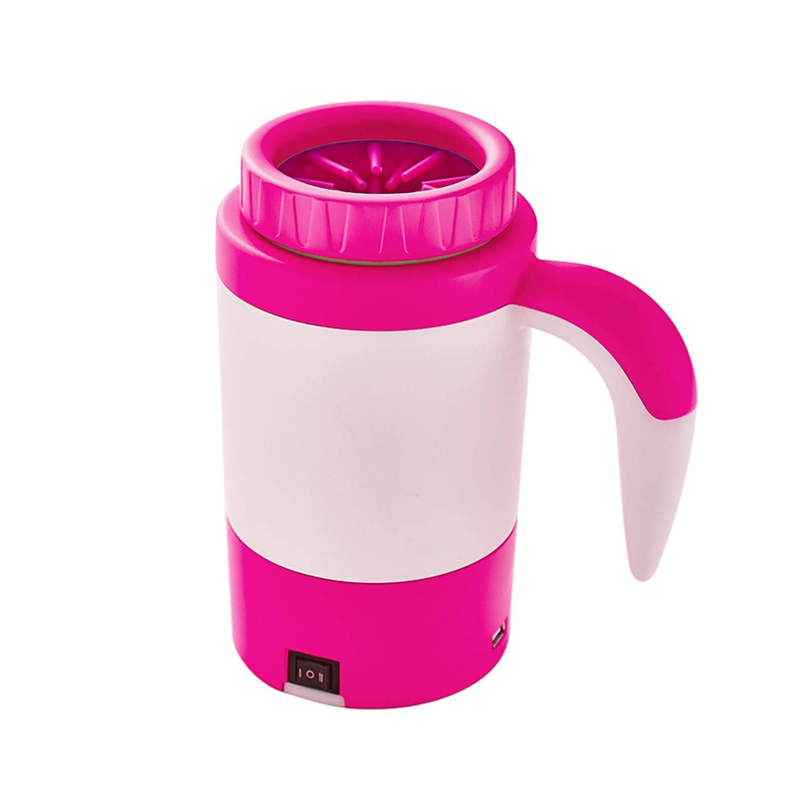 Electric Dog Paw Cleaner Cup - Soft Silicone Pet Foot Washer Brush for Dogs & Cats - Red Large Size - Perfect for Post-Walk Muddy Paws & Outdoor Adventure Cleaning