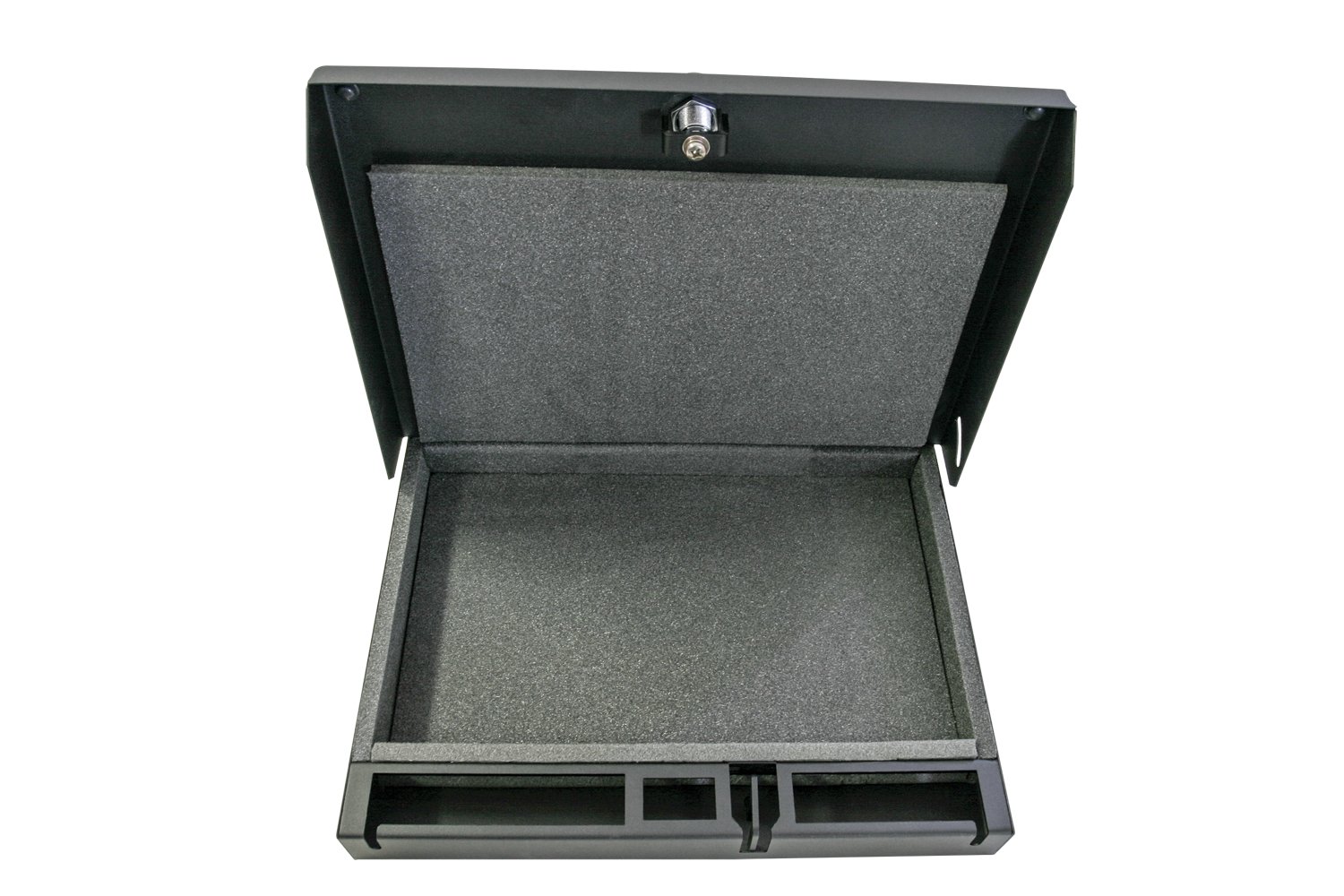 Secure Handgun & Tablet Safe Box - Biometric & Key Lock for Home, Office, and Travel Safety | Protect Firearms & Electronics