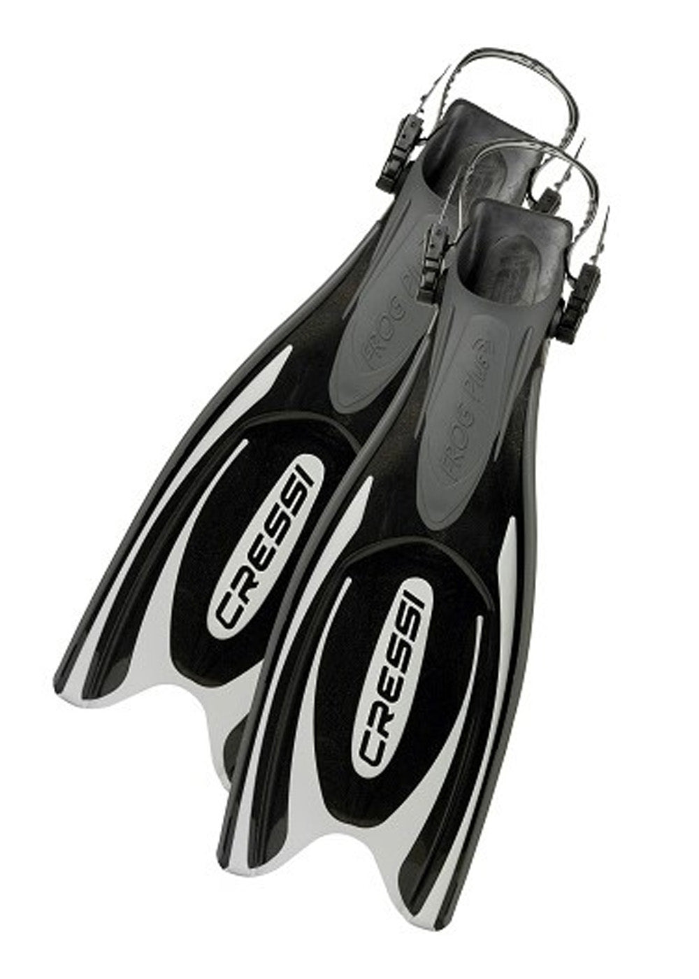 Cressi Frog Plus Fins - Premium Open Heel Scuba Diving Fins for Snorkeling & Swimming - Comfortable & Durable Fin for Men & Women - Perfect for Ocean, Pool & Beach Adventures