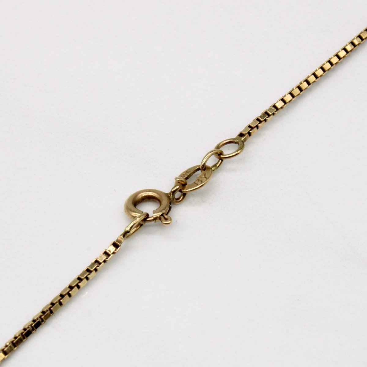 10K Yellow Gold Box Link Chain Necklace for Women - 23 Inches - Elegant Layering & Everyday Wear Jewelry