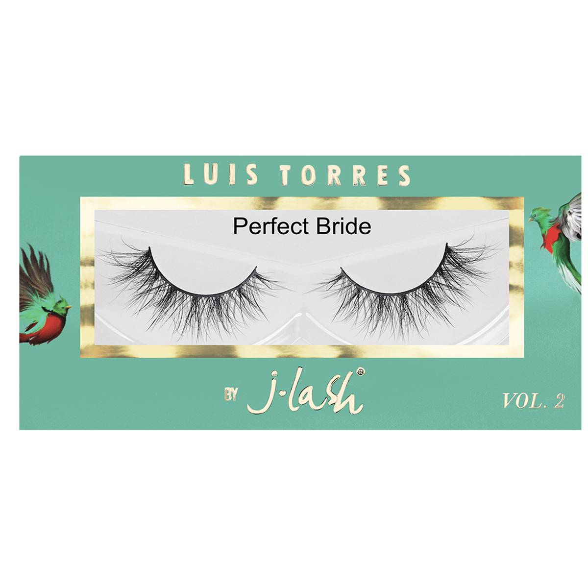 Luis Torres x JLASH Vol. 2 Faux Mink Eyelashes - Natural Looking False Lashes for Weddings, Bridal Makeup & Special Occasions