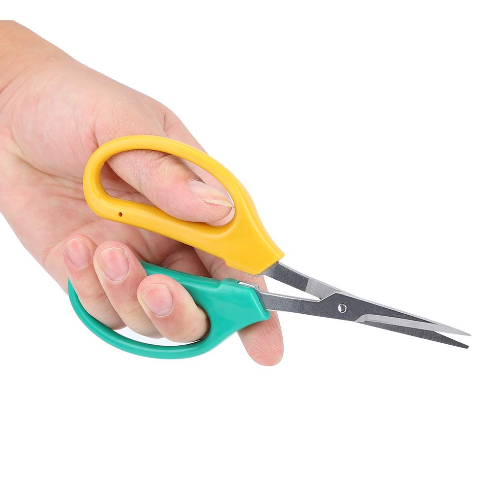Stainless Steel Curved Blade Grape Pruning Shears - Professional Fruit Picking Scissors for Gardening, Bonsai Care, and Fruit Tree Maintenance - Perfect for Harvesting Grapes, Pruning Bonsai, and Trimming Garden Plants