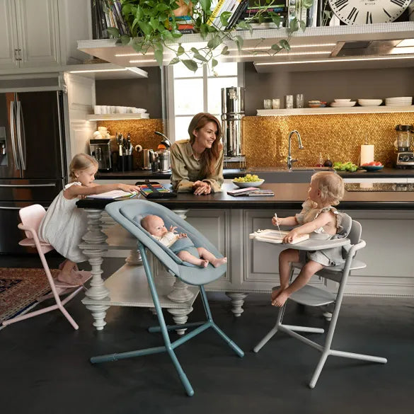 Lemo 4-in-1 Convertible High Chair for Babies & Toddlers - Adjustable Height, Removable Tray, White - Perfect for Dining, Feeding & Playtime at Home