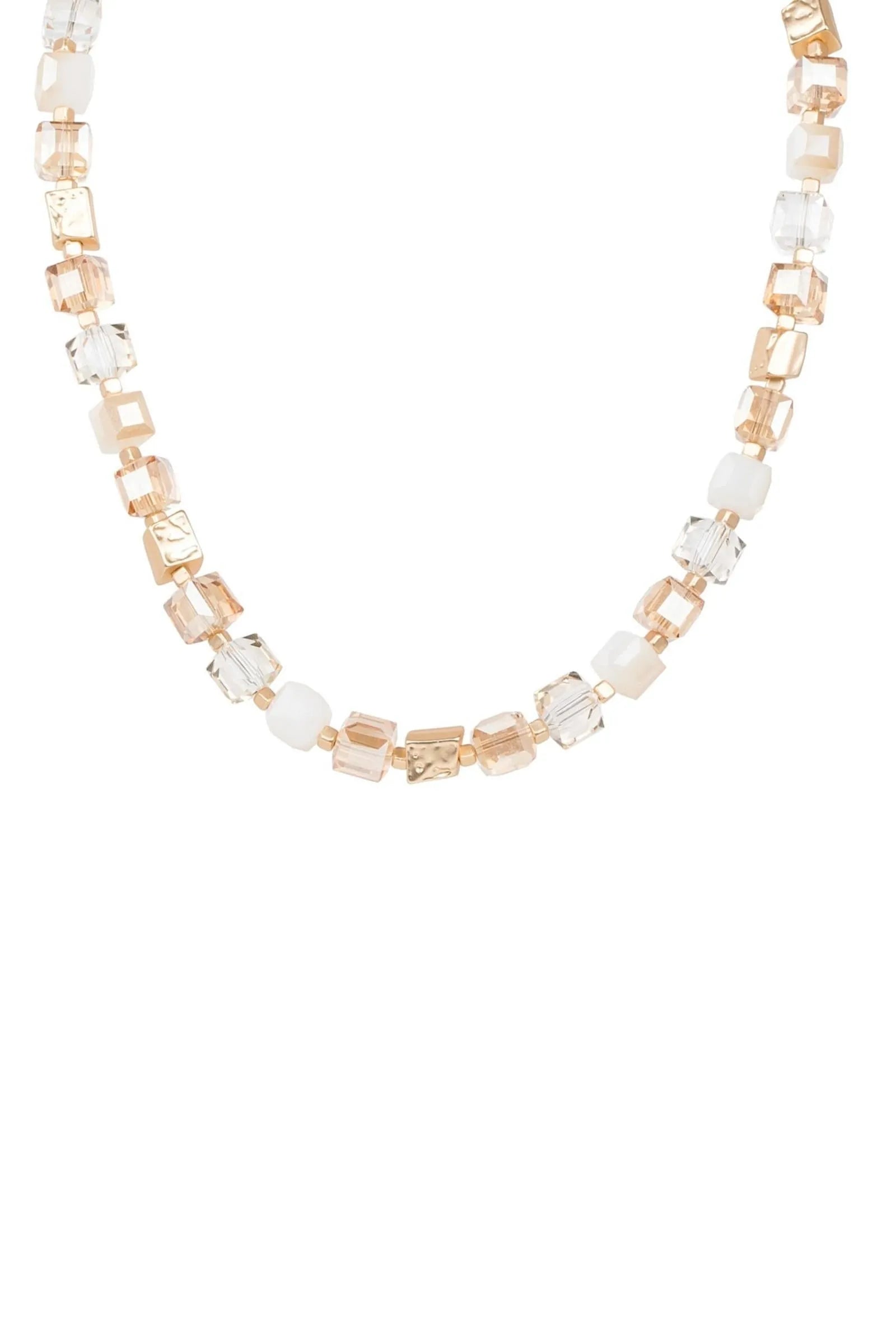 Elegant Beaded Stone Statement Necklace for Women - Boho Chic Jewelry for Parties, Weddings & Special Occasions