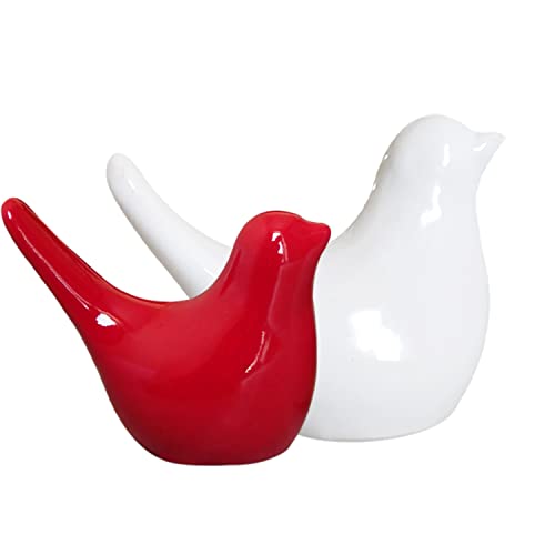 Loving Birds - Red and White