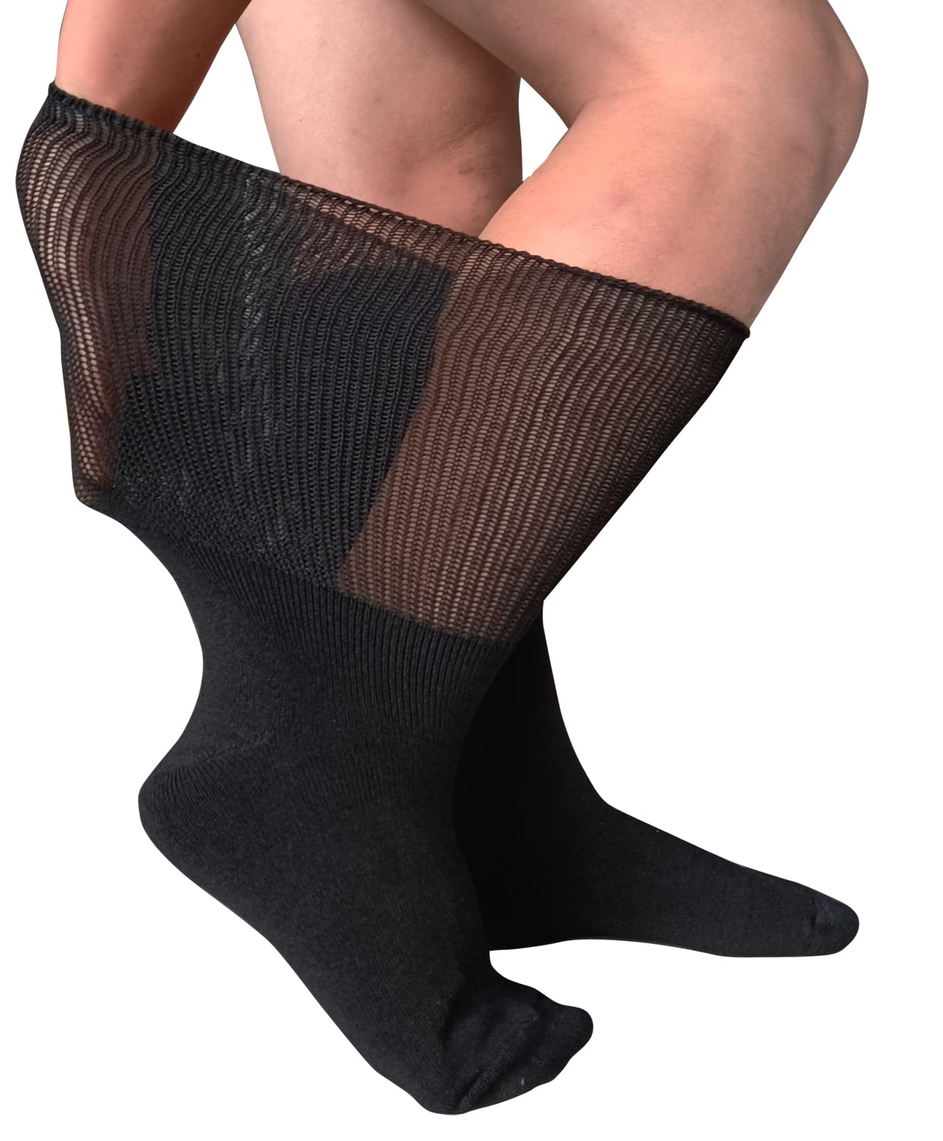 **Extra Wide Diabetic Socks for Swollen Feet & Lymphedema - Non-Binding Hospital Socks for Men & Women - Comfortable Walking Boot & Cast Socks - Ideal for Post-Surgery, Bariatric Care & Daily Comfort**