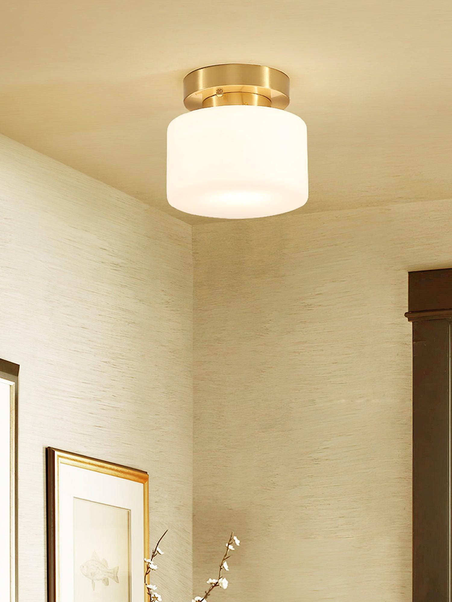 Clinio Flush Mount Ceiling Light - Modern LED Fixture for Bedroom, Kitchen & Hallway Lighting - Energy Efficient Dimmable Ceiling Lamp
