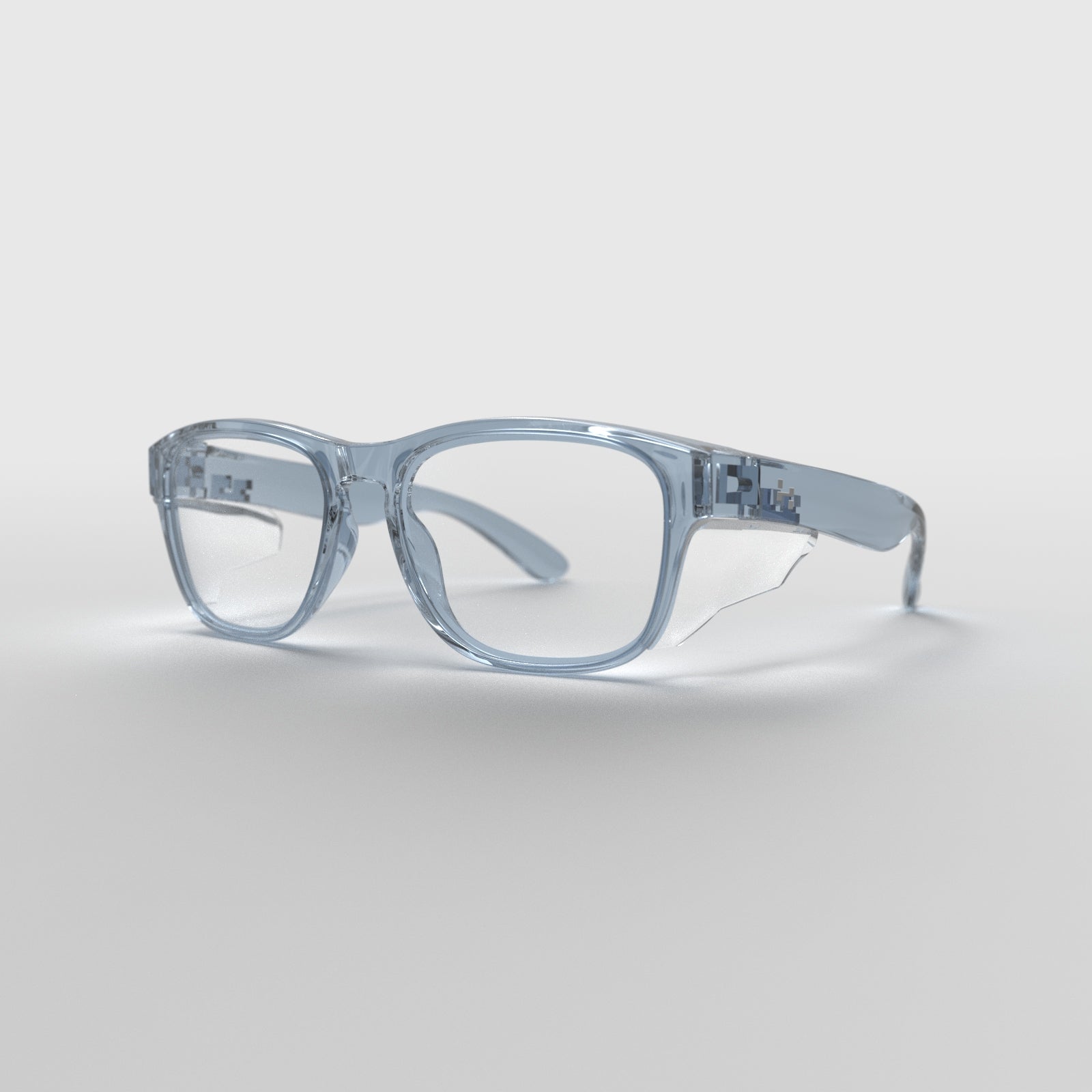 Hyspecs Transparent ICON Series Safety Glasses - Clear UV400 Lens & Side Shields for Eye Protection - Perfect for Construction, Woodworking, and DIY Projects
