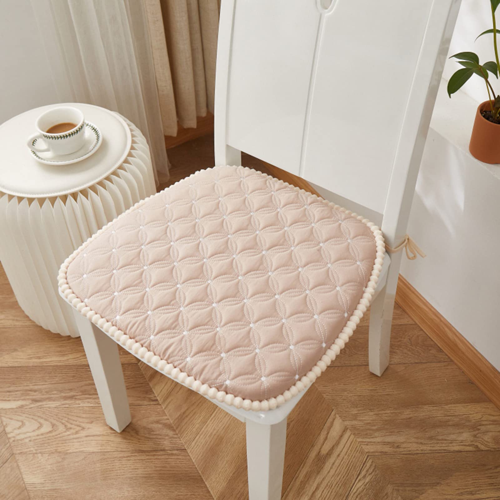 18x18 U-Shaped Non-Slip Kitchen Chair Cushions with Ties - Machine Washable Dining Chair Pads for Comfortable Seating | Perfect for Dining Rooms, Kitchens & Breakfast Nooks