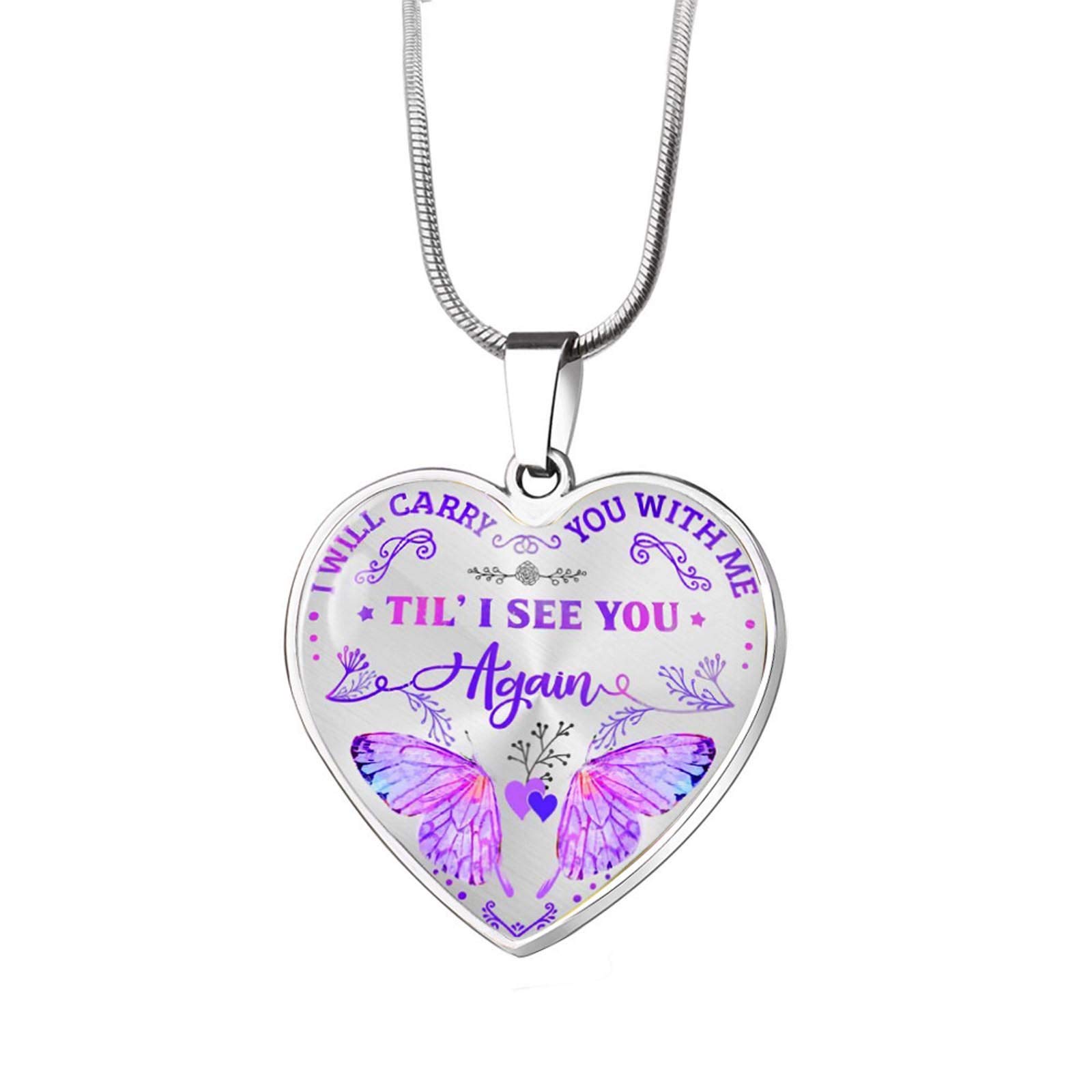 Stainless Steel Peach Heart Pendant Necklace for Women - Elegant Alloy Jewelry, Dainty Bar Chain - Perfect for Valentine's Day, Anniversary Gifts & Everyday Wear
