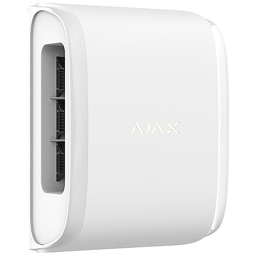 AJAX 42803.81.WH3 Wireless Outdoor Motion Sensor - Dual Side Curtain Detection, Anti-Masking & Pet Immunity (White) | Ideal for Home Security, Garage Protection & Perimeter Monitoring
