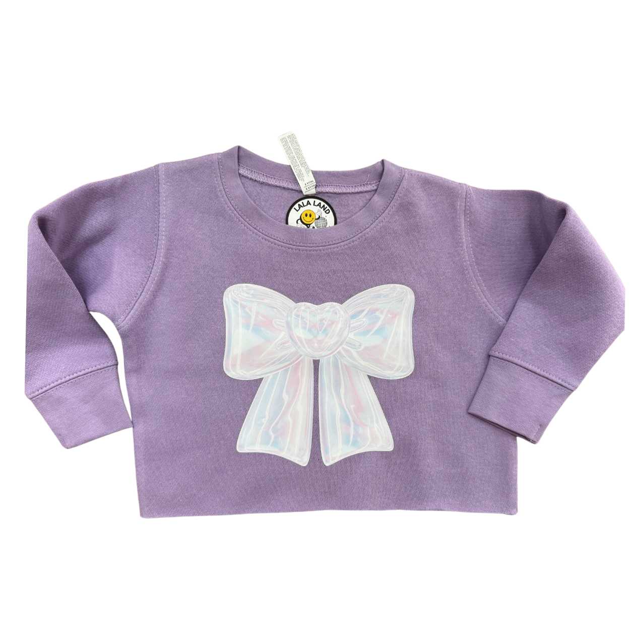 LaLa Land Bow Sweatshirt for Women - Cute & Cozy Pullover Sweater with Bow Detail | Perfect for Casual Wear, Date Nights & Gift Giving