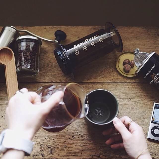 AeroPress Original Coffee Maker Bundle - 2 Pieces for Espresso, Cold Brew & Travel | Perfect for Home, Office & Camping