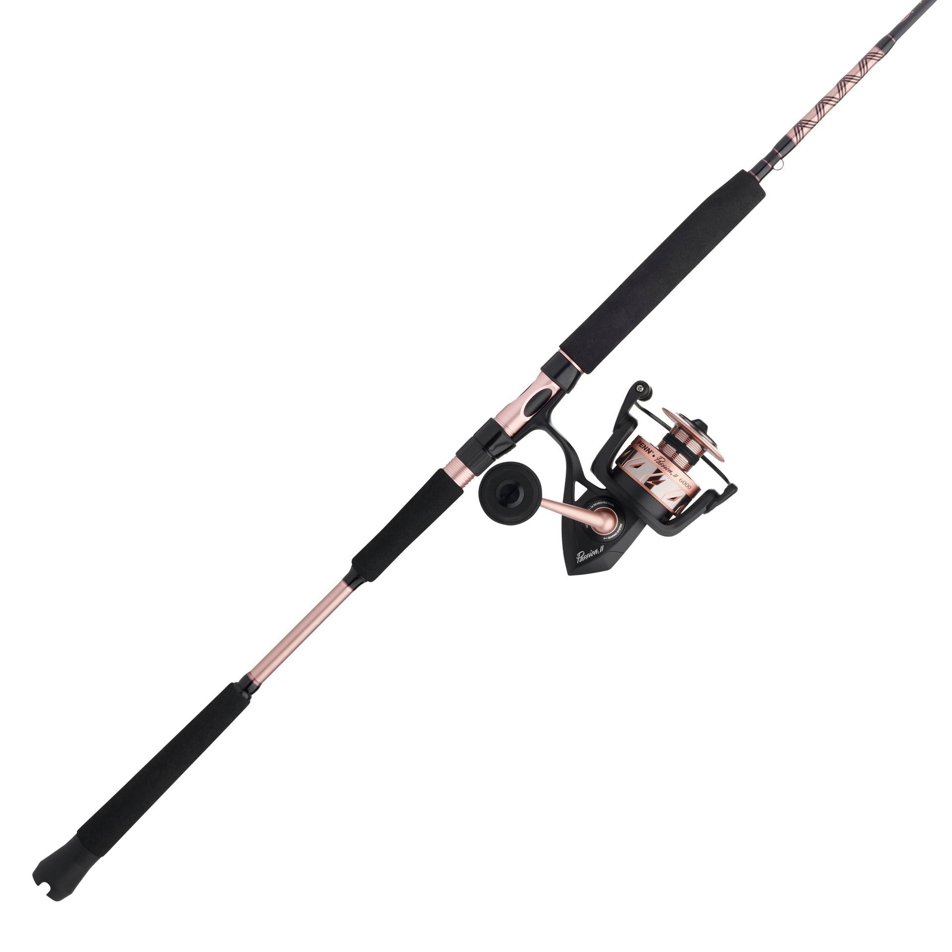 Passion® II Spinning Rod and Reel Combo - Lightweight Fishing Gear for Freshwater & Saltwater Anglers - Perfect for Bass, Trout, and Walleye Fishing
