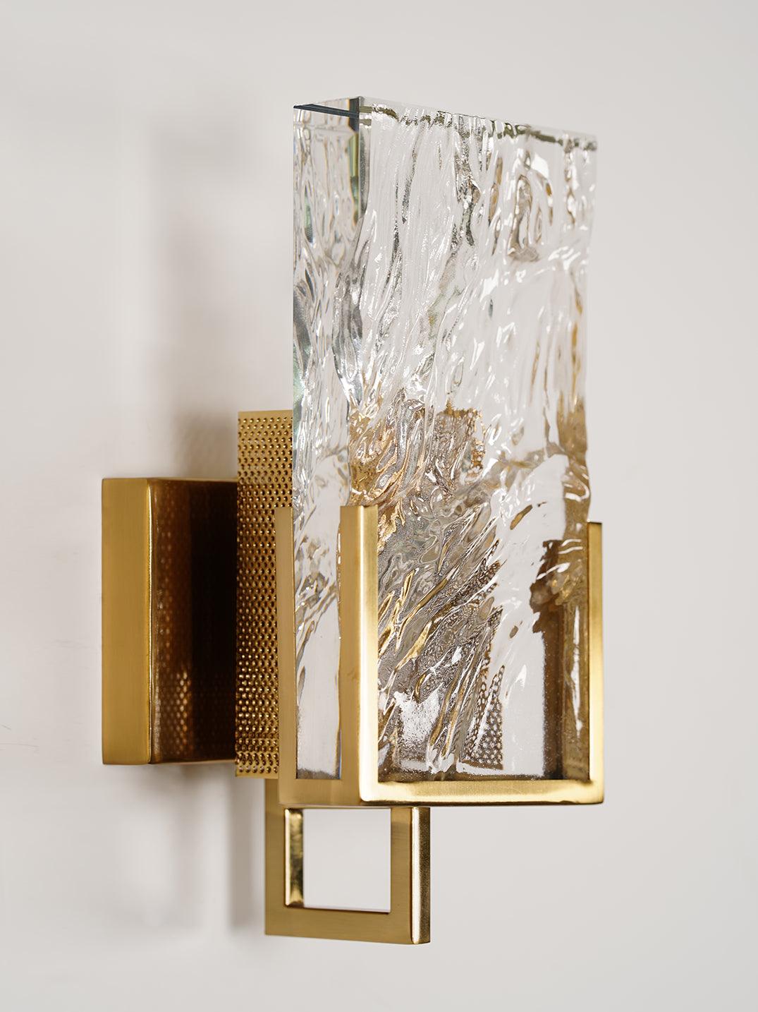 Crystal Ice Wall Lamp - Modern LED Night Light for Bedroom, Living Room & Hallway - Elegant Home Decor Lighting for Relaxation & Ambiance