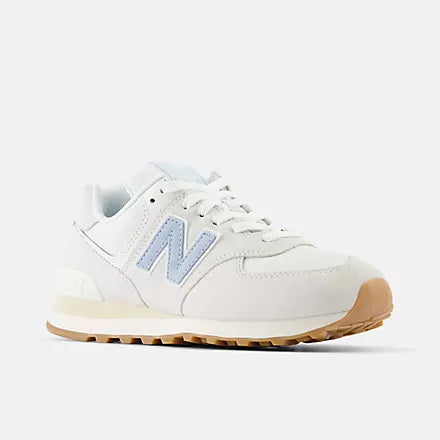 New Balance 574 Sneakers for Men & Women - Lightweight Comfort Running Shoes in Chrome Blue Reflective Design | Perfect for Jogging, Gym Workouts & Casual Wear