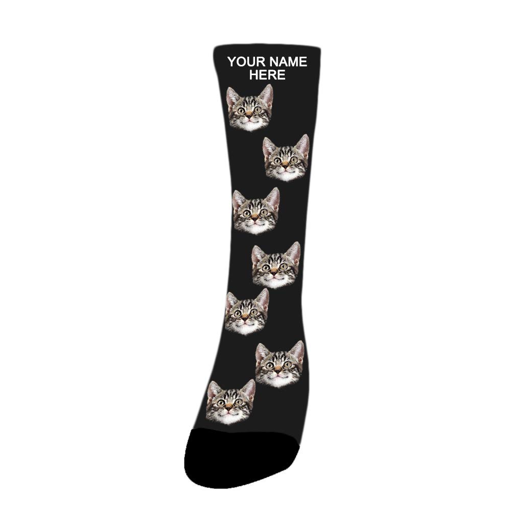 Custom Photo Printed Socks - Personalized Face Socks for Women & Men - Unique Birthday Gift Idea - Pet Portrait Socks - Perfect for Gifts, Couples Matching & Funny Holiday Presents