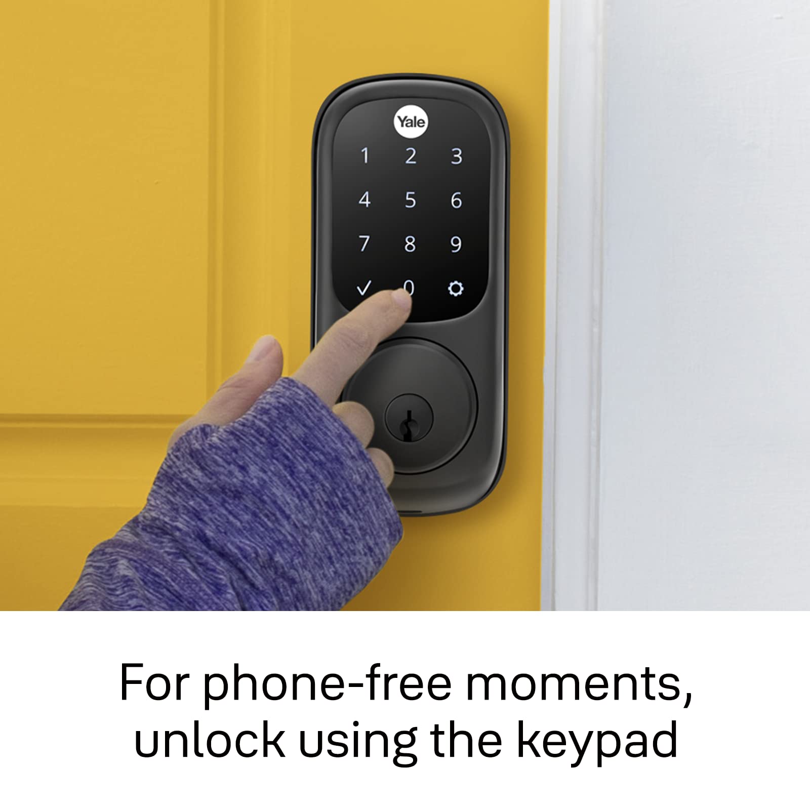 Yale Assure Lock - Wi-Fi Enabled Touchscreen Smart Door Lock with Valdosta Lever | Keyless Entry, Remote Access & Home Security | Perfect for Apartments, Vacation Homes & Smart Home Integration