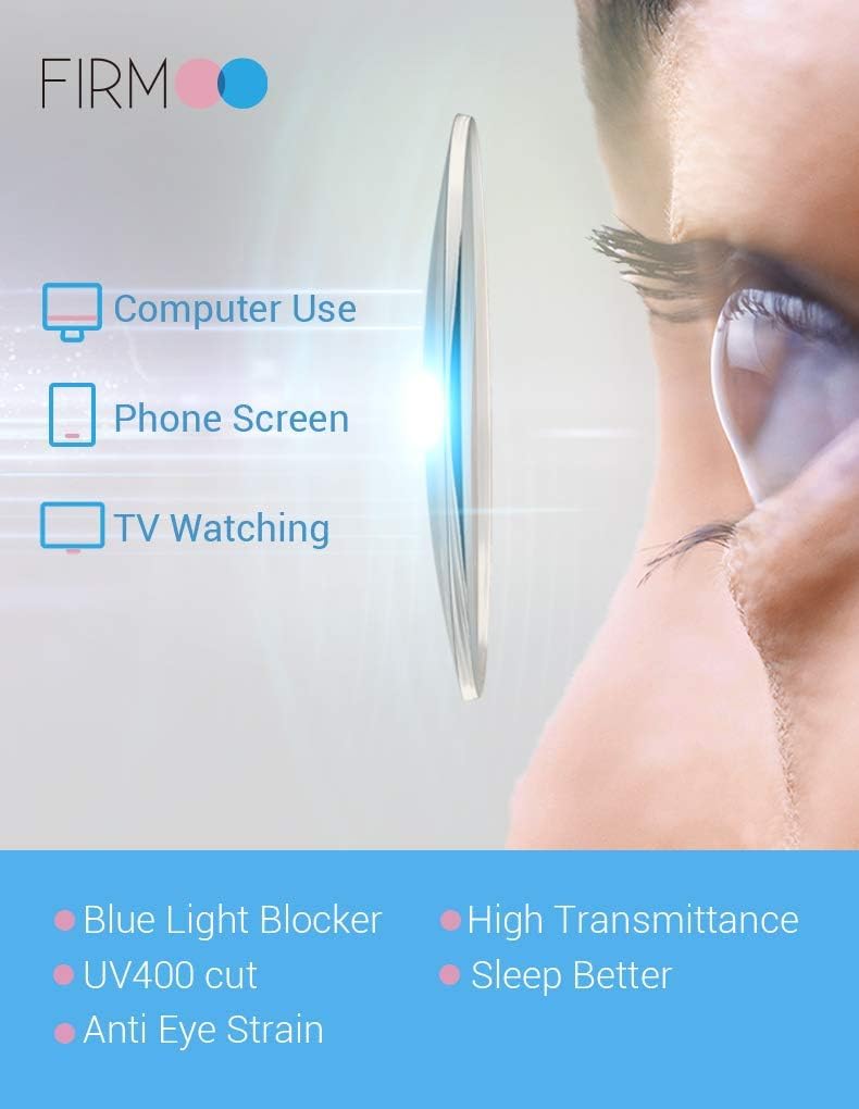 Firmoo Aviator Blue Light Blocking Glasses for Women & Men - Anti Eye Strain Computer Glasses, Reading Glasses for Screen Time, Gaming & Office Work