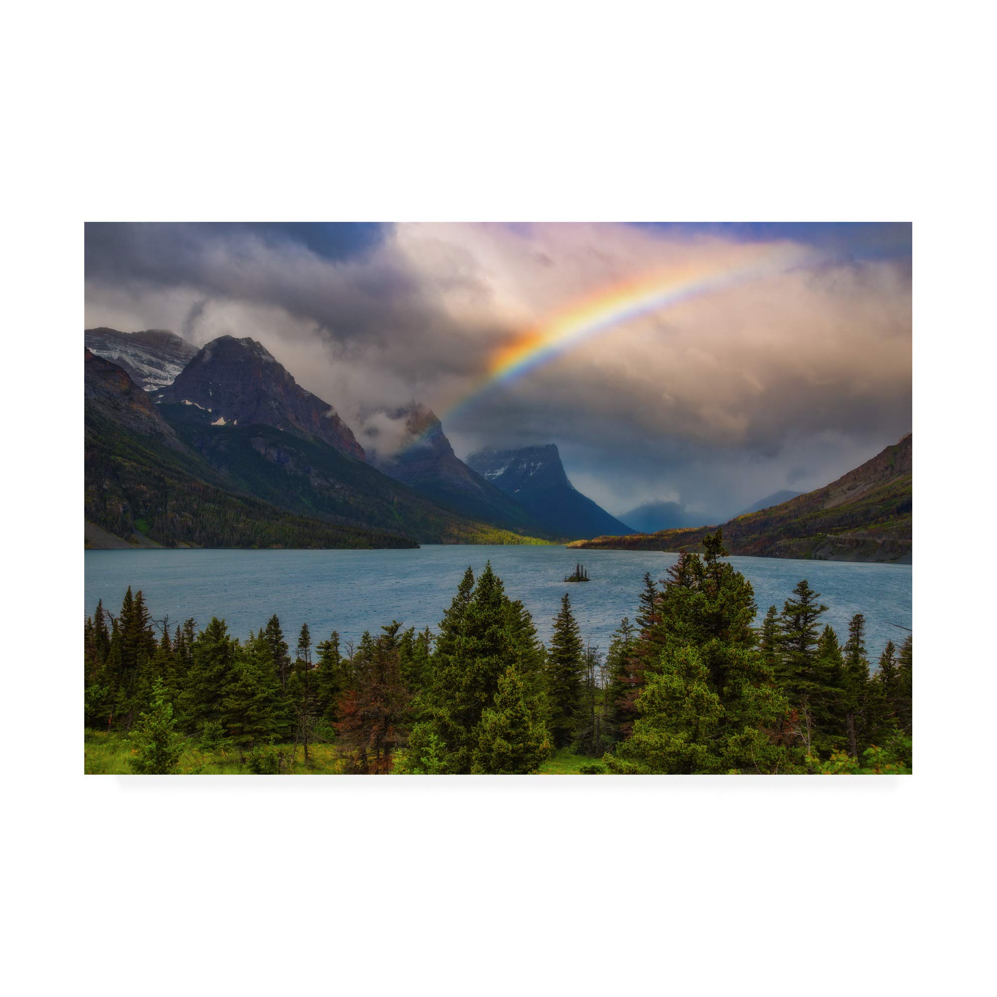 Darren White Photography Glacier Rainbow Fine Art Print 30x47 - Stunning Wall Decor for Living Room, Bedroom & Office