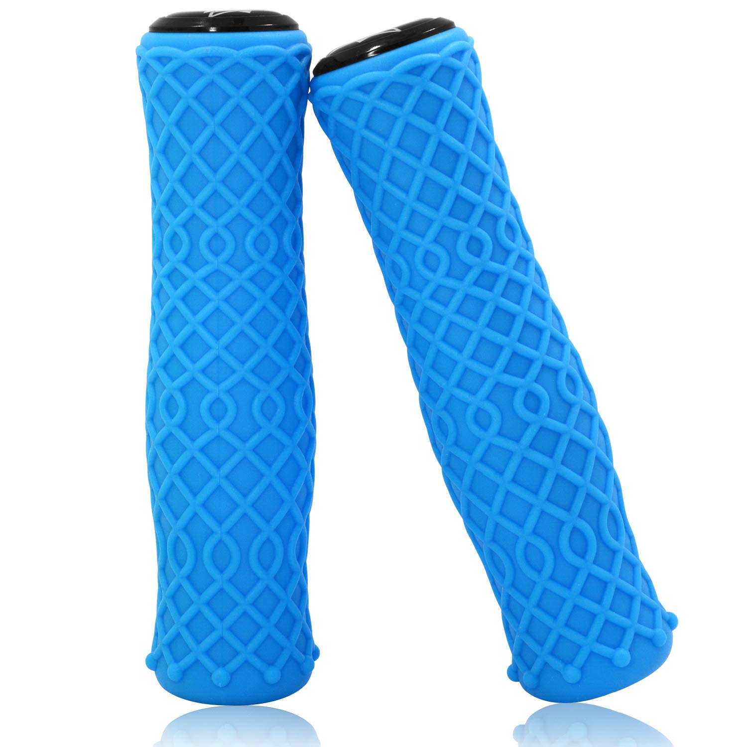 Acekit Non-Slip Silica Gel Bike Handlebar Grips - Ergonomic Comfort for Mountain Bikes, BMX, Folding & Road Bicycles | Perfect for Commuting, Off-Roading & Long-Distance Cycling