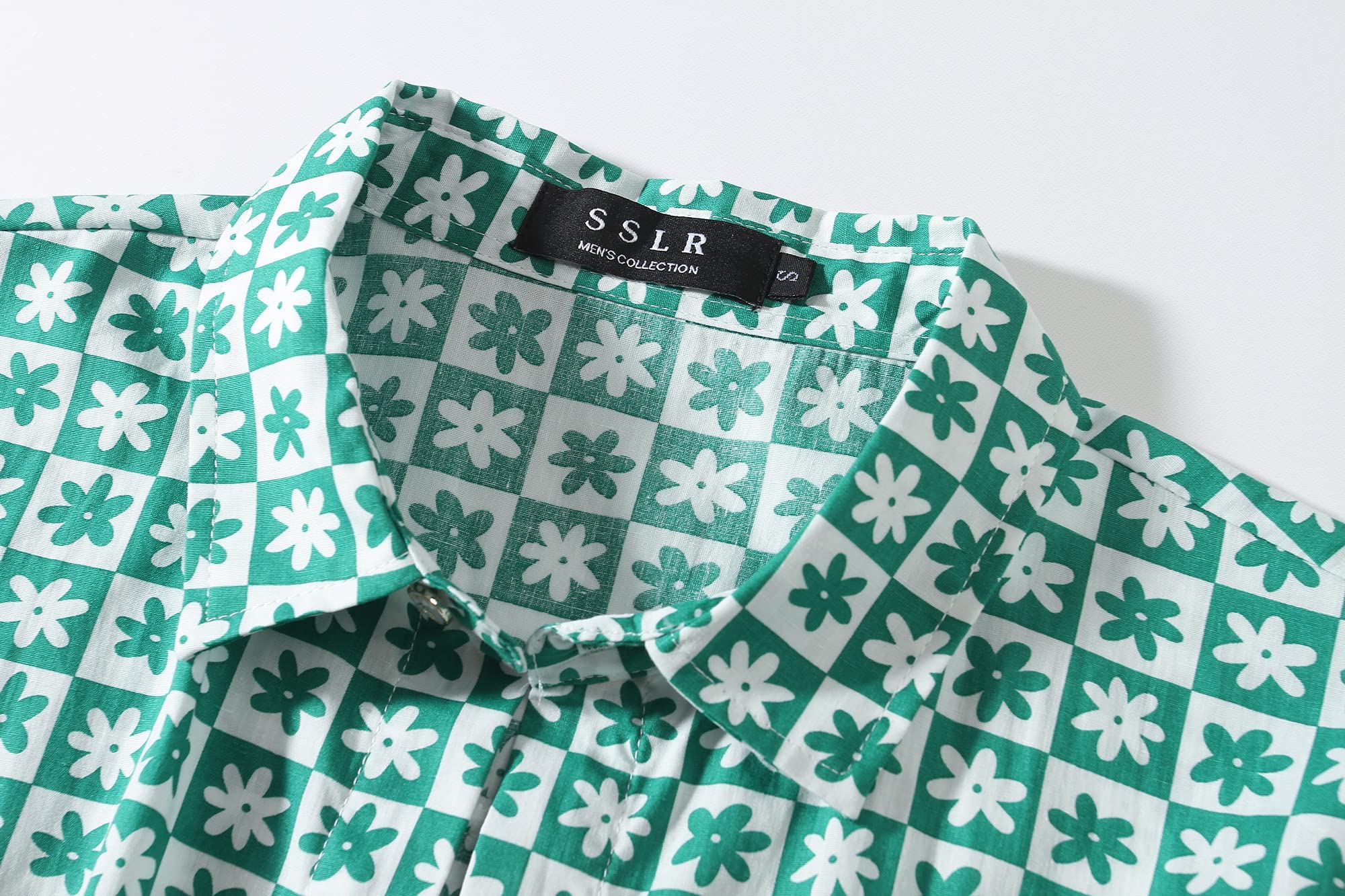 **Men's Hawaiian Shirt - Tropical Floral Short Sleeve Button Down Shirt for Beach, Summer & Casual Wear**    **使用场景:** Perfect for beach vacations, summer parties, luaus, casual outings, and tropical-themed events.