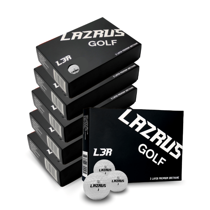 Lazrus L3R Premium 3-Piece Urethane Golf Balls for Men & Women - High Performance, Soft Feel, Long Distance - Perfect for Tournament Play & Practice Rounds