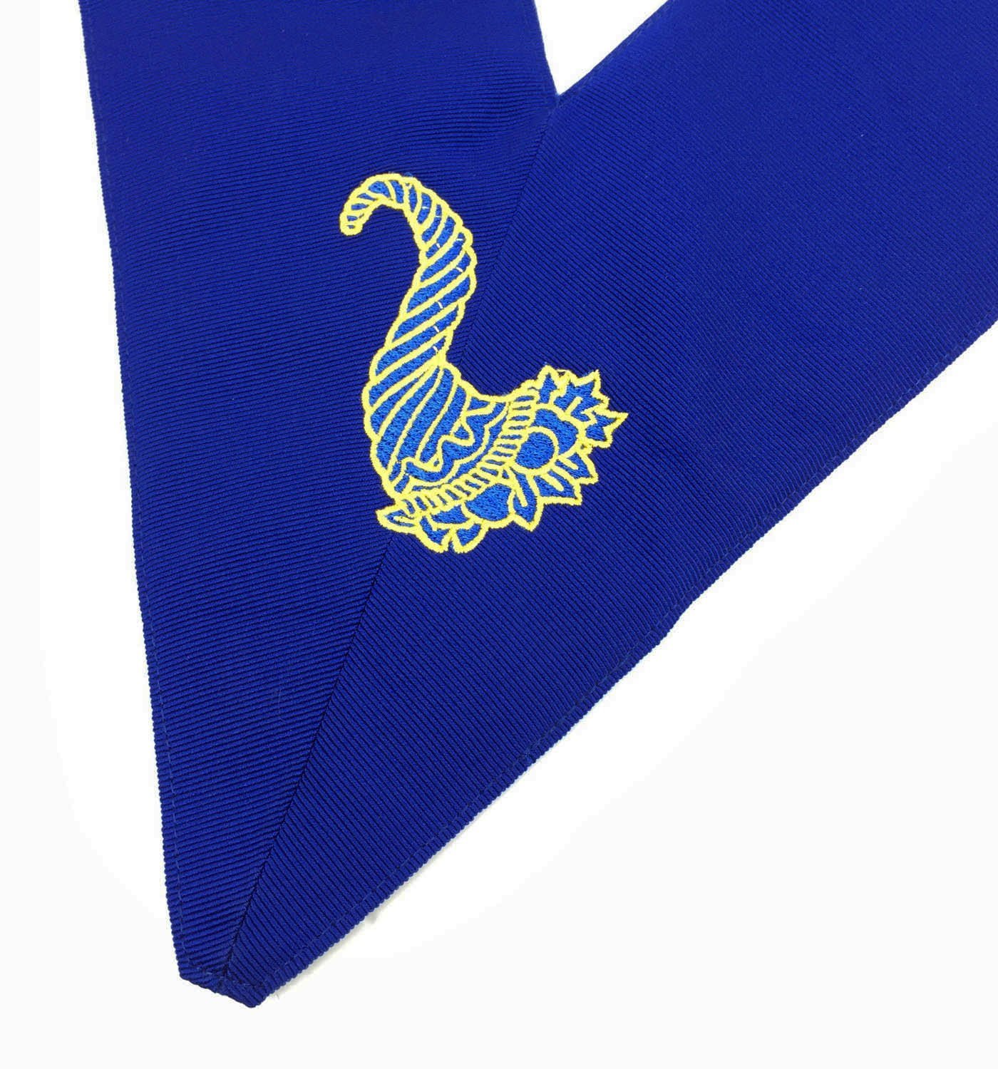 Masonic Blue Lodge Officers Collar Set of 12 - Machine Embroidered Freemason Regalia MS025 for Lodge Meetings & Ceremonies