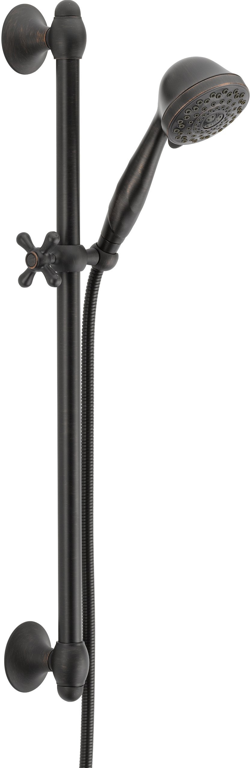 Delta Faucet 7-Spray Slide Bar Handheld Shower Head with Hose - Oil Rubbed Bronze Detachable Shower Head for Bathroom, Spa & Relaxation - Venetian Bronze 51708-RB