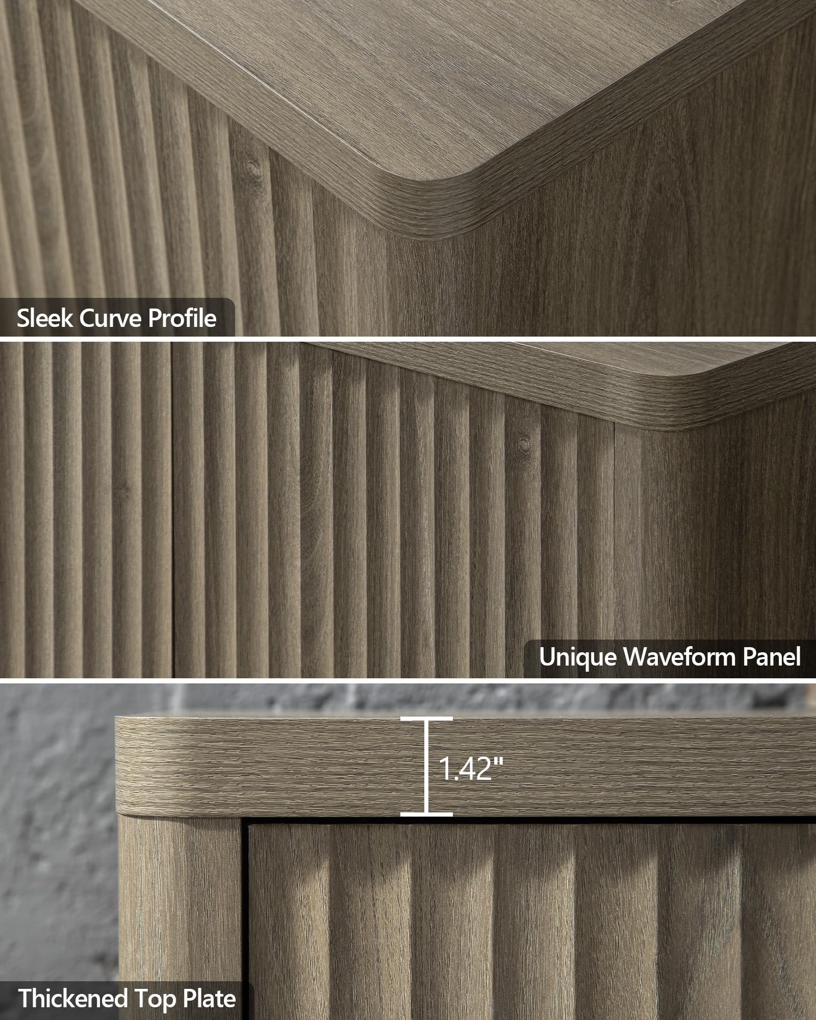 Modern Buffet Cabinet with Storage - 34.6