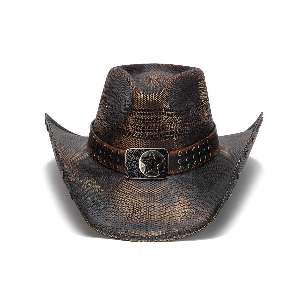 Men's Western Hat with Lone Star Studs for Cowboy Style