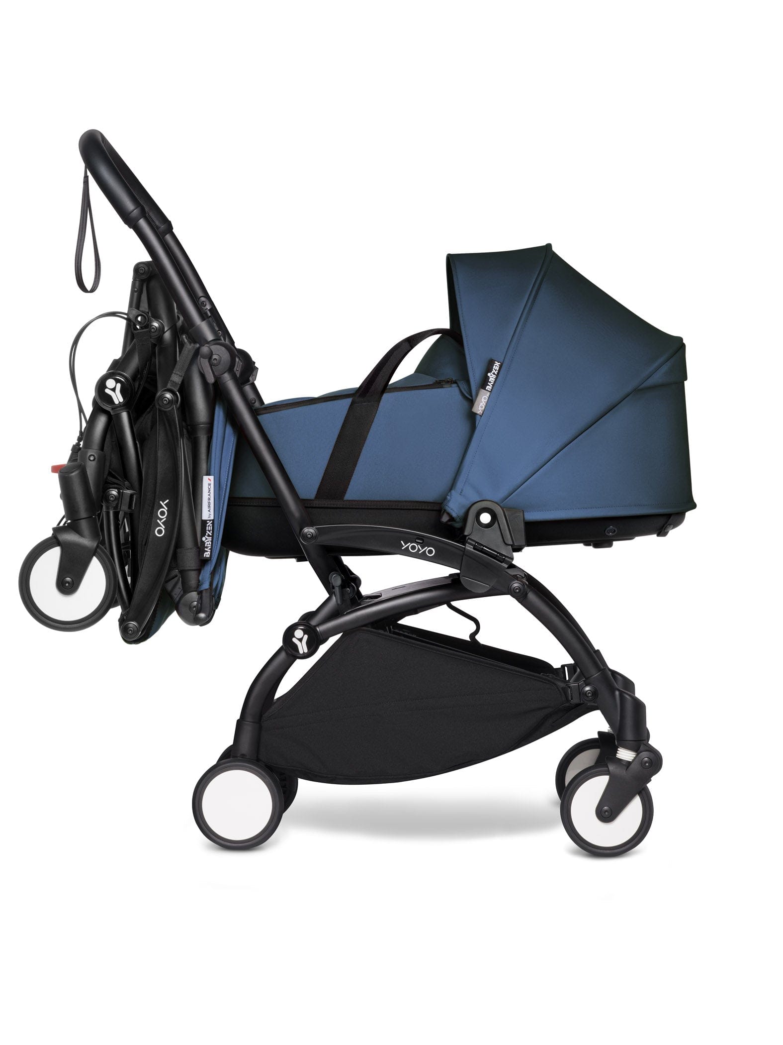 Stokke YOYO 3 Double Stroller with Bassinet & Toddler Seat - Lightweight Compact Travel Stroller for Twins or Siblings (Ages 0-4) | Perfect for City Walks, Air Travel & Everyday Use