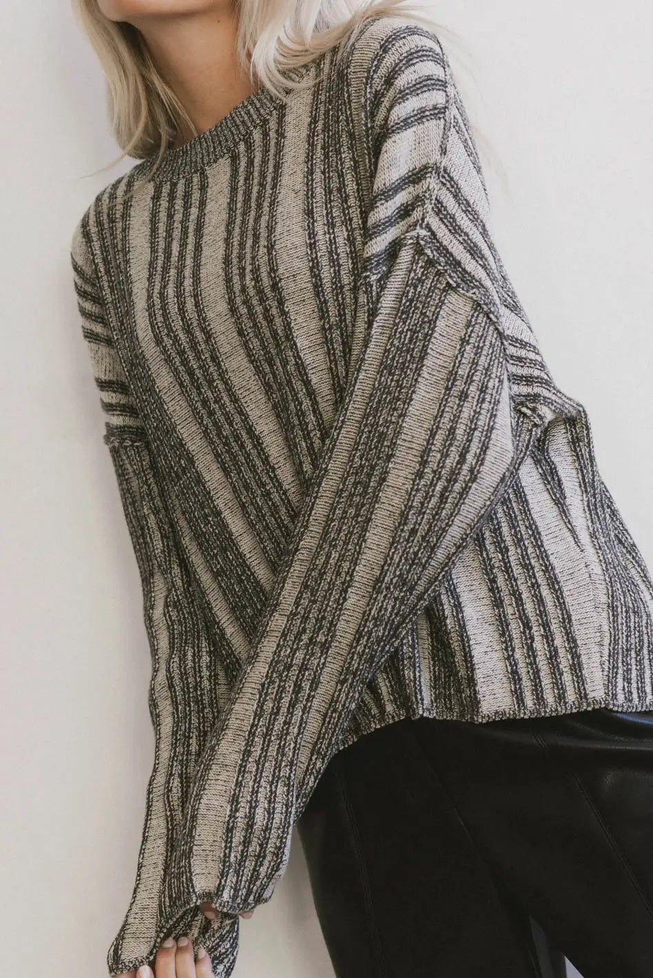 Jasia Knit Sweater Women's Cozy Cable Pullover - Final Sale | Perfect for Fall Winter Fashion, Office Wear & Casual Outfits