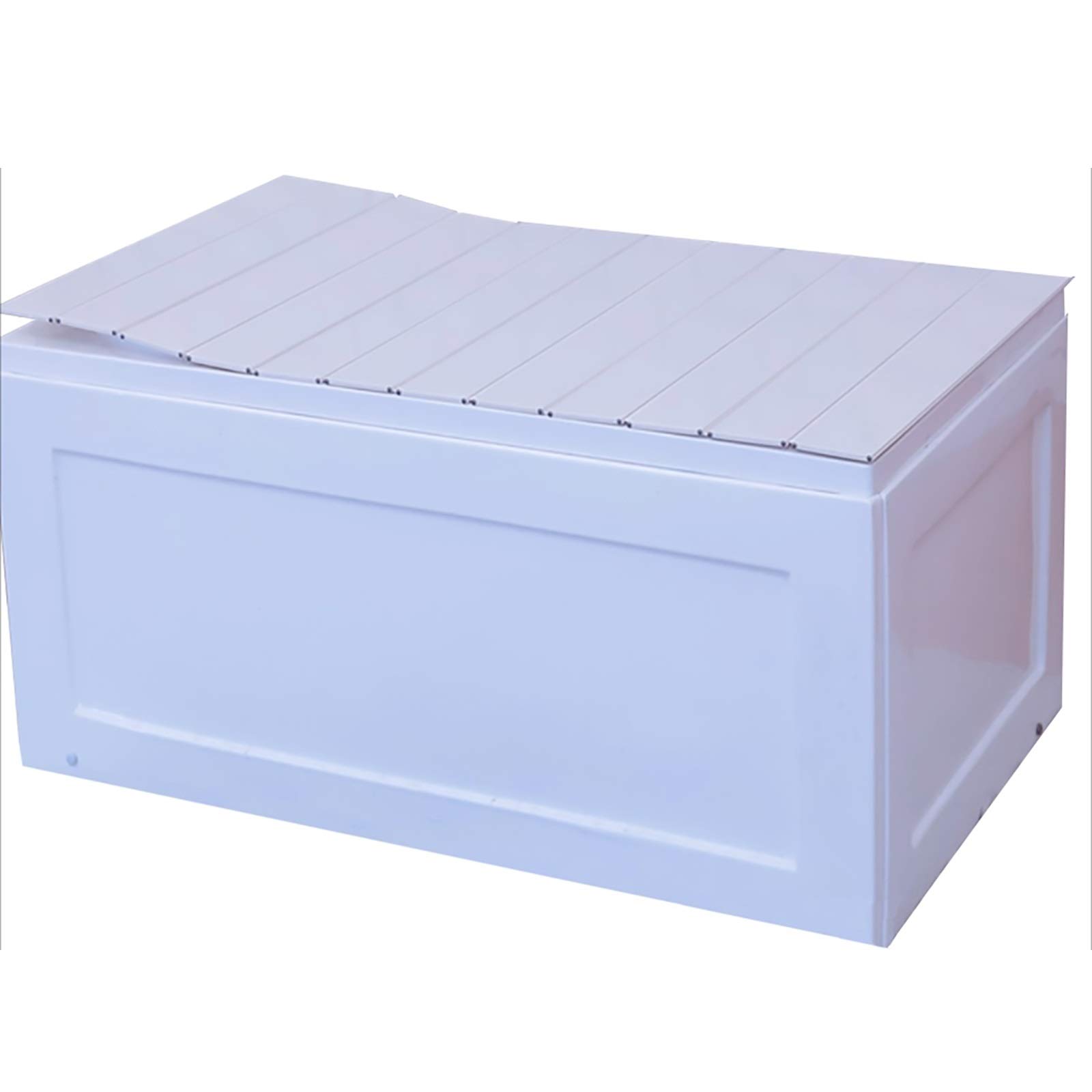 White PVC Plastic Bathtub Cover - Anti-Dust Folding Insulation Board for Standard Sized Tubs (148x75x0.65cm) | Bathroom Protection & Energy Saving Solution