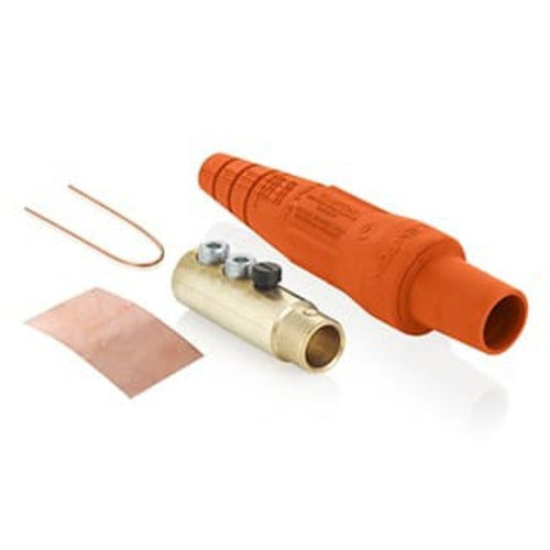 Leviton 16 Series 400A Inline Camlocks - 2/0 & 4/0 Gauge Heavy Duty Electrical Connectors for Industrial Power Distribution and Temporary Wiring