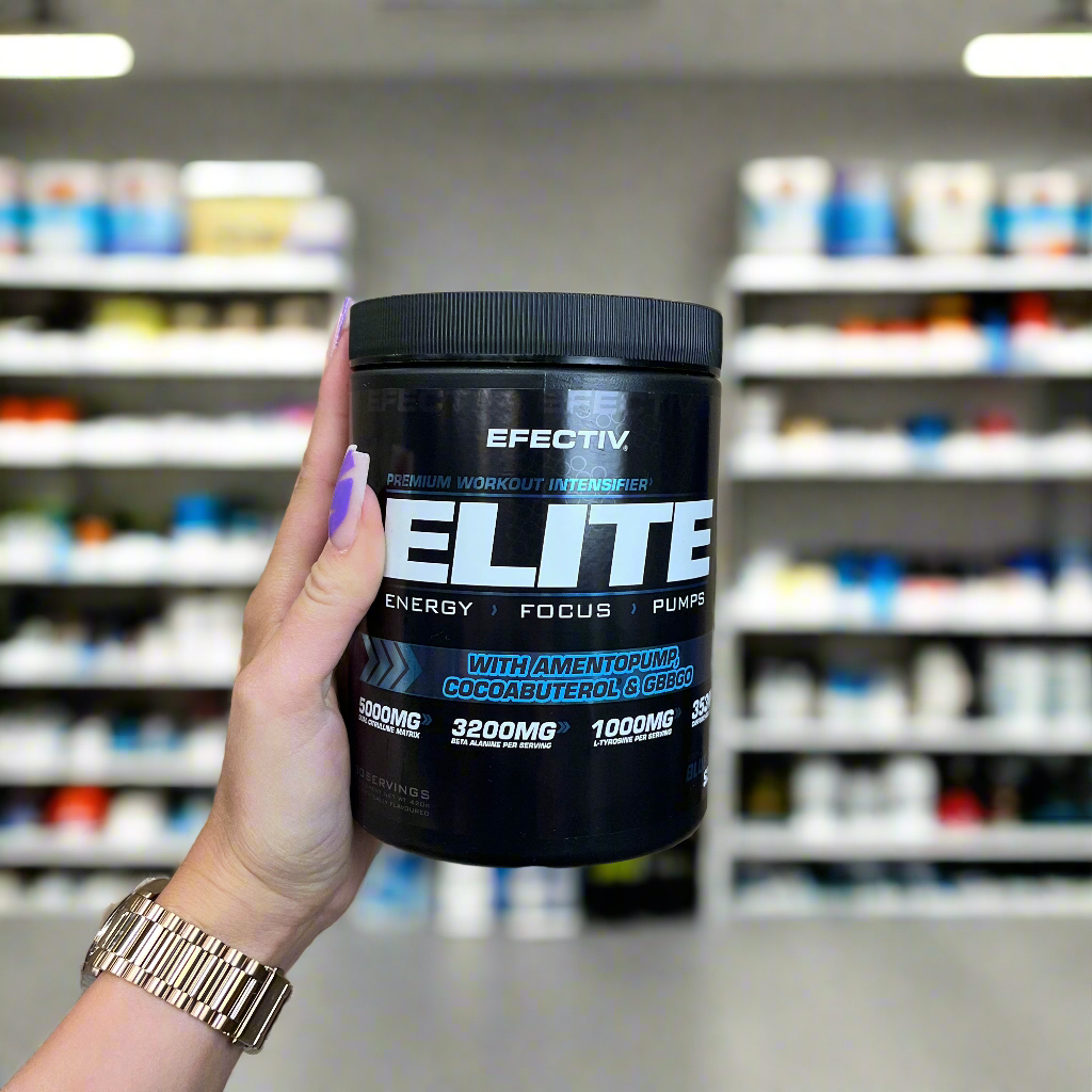 Efectiv Nutrition Elite Pre Workout Supplement - 420g Powder for Energy, Focus & Muscle Performance | Ideal for Gym, Bodybuilding & Fitness Training