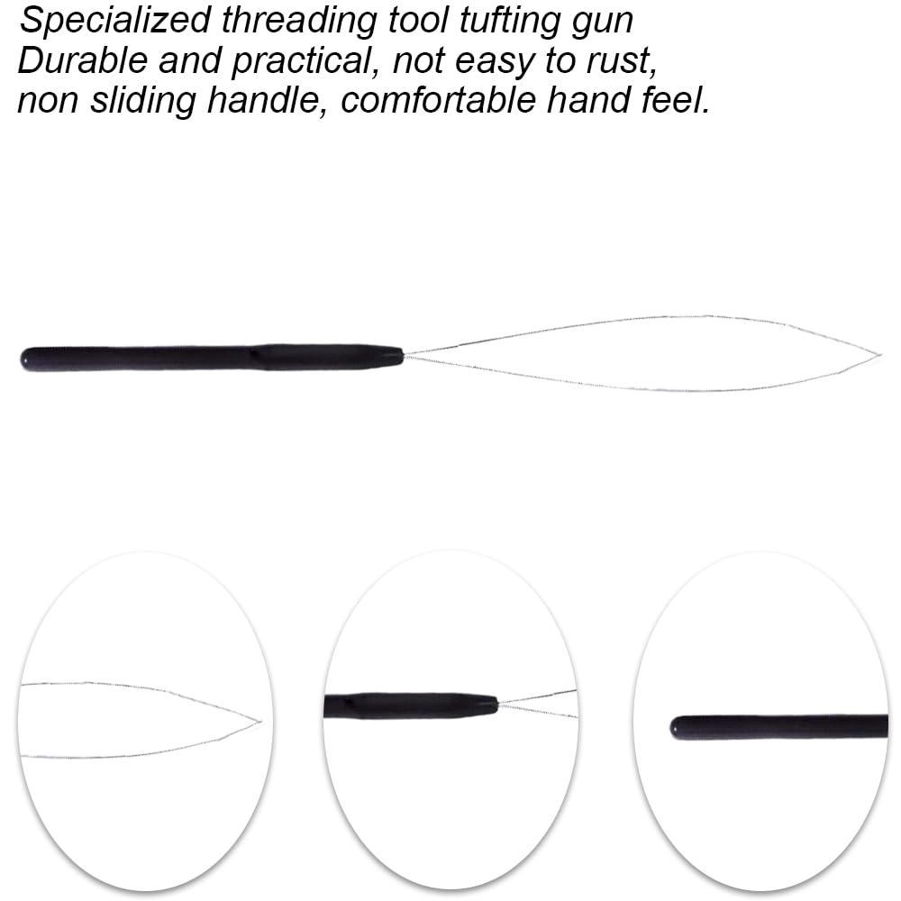 Lmyzcbzl Hair Extension Loop Needle Threader - 2 Pack Hair Extension Tools for Seamless Hair & Feather Extensions | Perfect for Salon Styling, DIY Hair Care & Professional Hairdressing