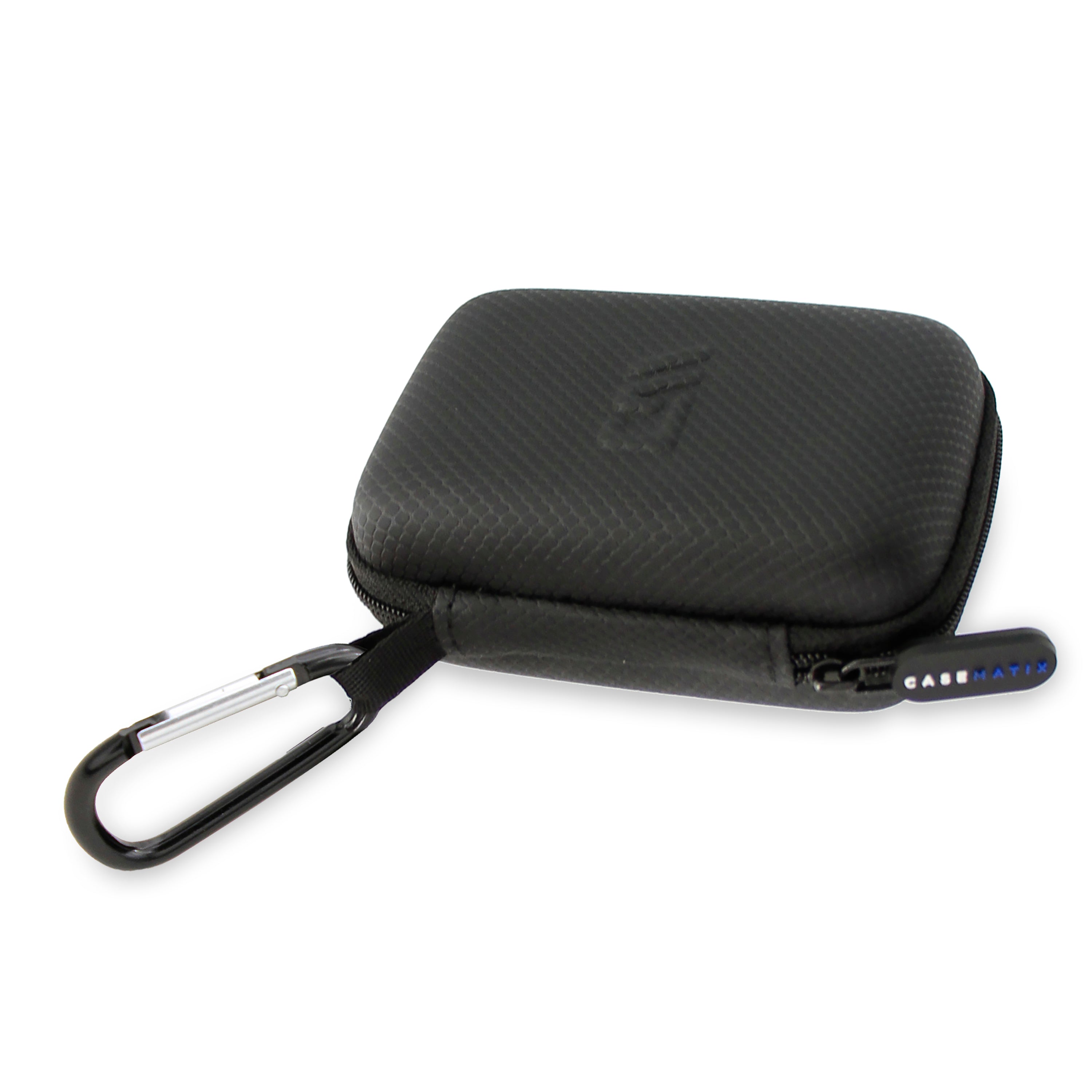 CASEMATIX Clip On Carry Case for Peloton Heart Rate Monitor Armband & Charging Adapter - Protective Storage Case Only | Perfect for Gym, Cycling & Fitness Tracking