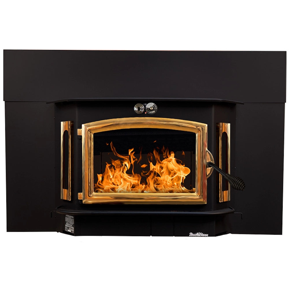 Buck Stove Model 91 Catalytic Wood Burning Fireplace Insert with Heat Activated Blower - Efficient Home Heating for Living Rooms, Cabins & Winter Warmth