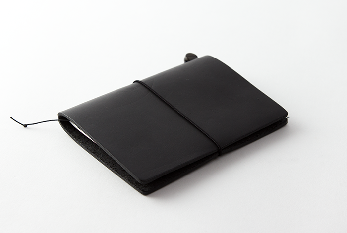 TRAVELER'S COMPANY TRAVELER'S Notebook Starter Kit - Passport Size Black Leather Journal | Perfect for Travel, Diary, Sketching & Note-Taking
