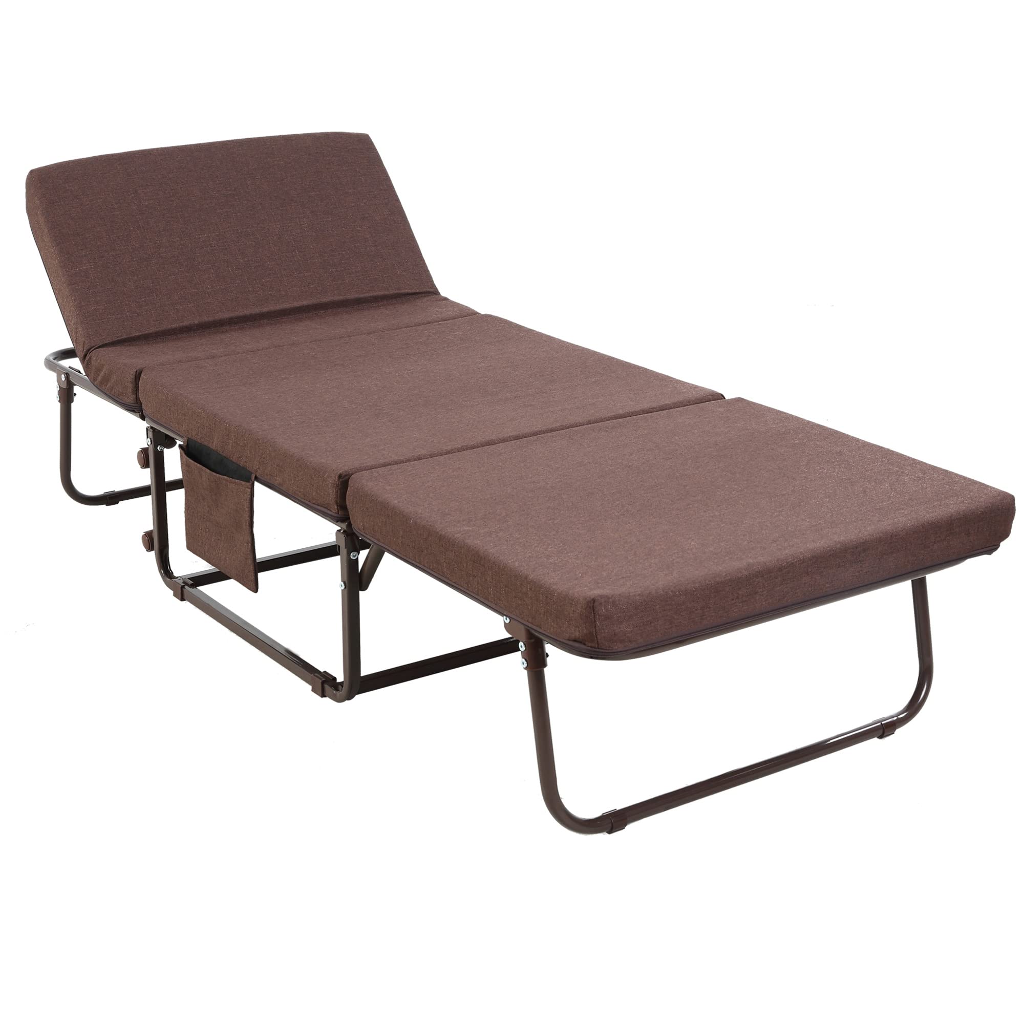 HOMCOM Foldable Rollaway Bed with 3.25
