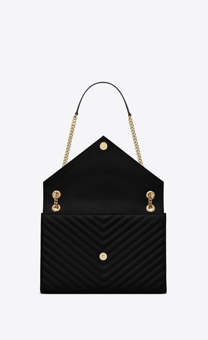 Saint Laurent Classic Medium College Bag - Blue & Gold Monogram Leather Shoulder Bag for Women | Perfect for Work, Travel & Everyday Luxury