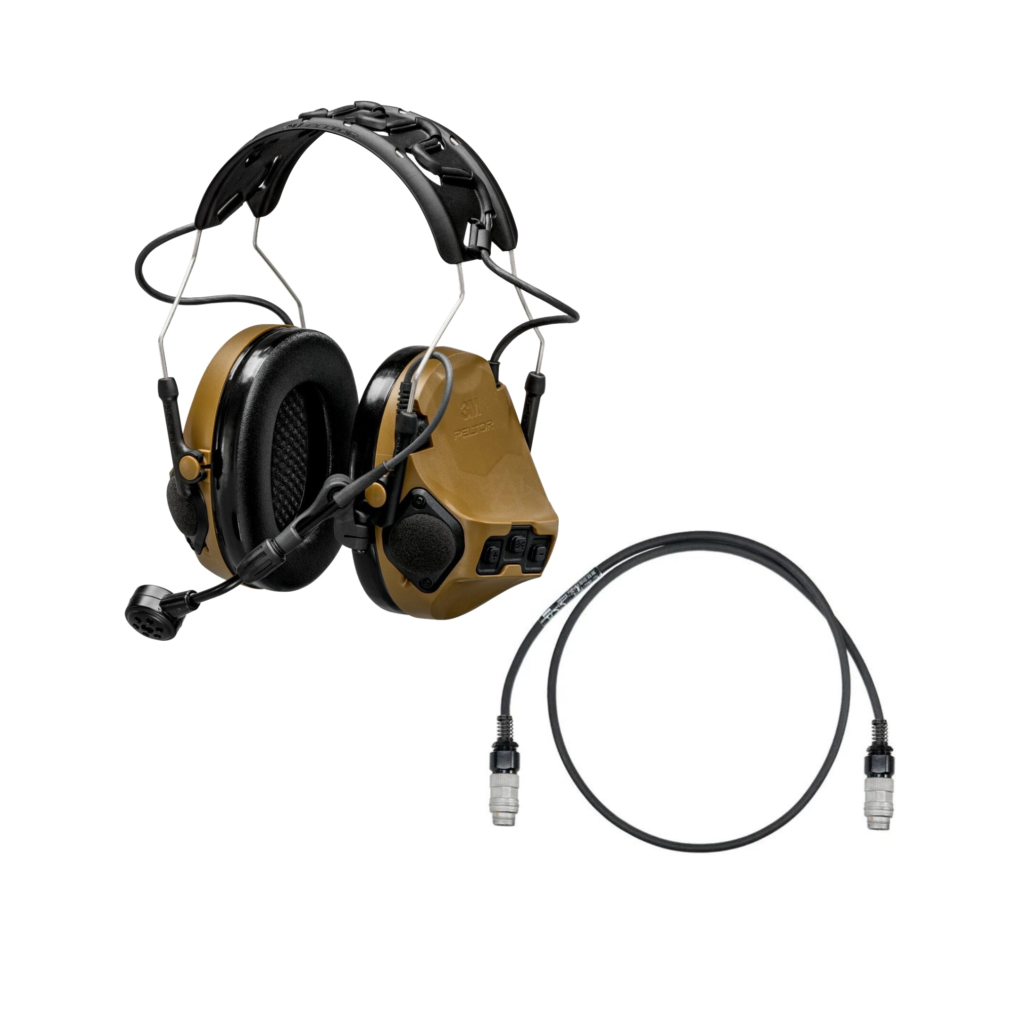 3M Peltor ComTac VII Military-Grade Tactical Headset with TMAS Technology - Hearing Protection & Communication for Special Forces, Police & Shooting Enthusiasts - Ideal for Combat Training, Range Shooting & Tactical Operations