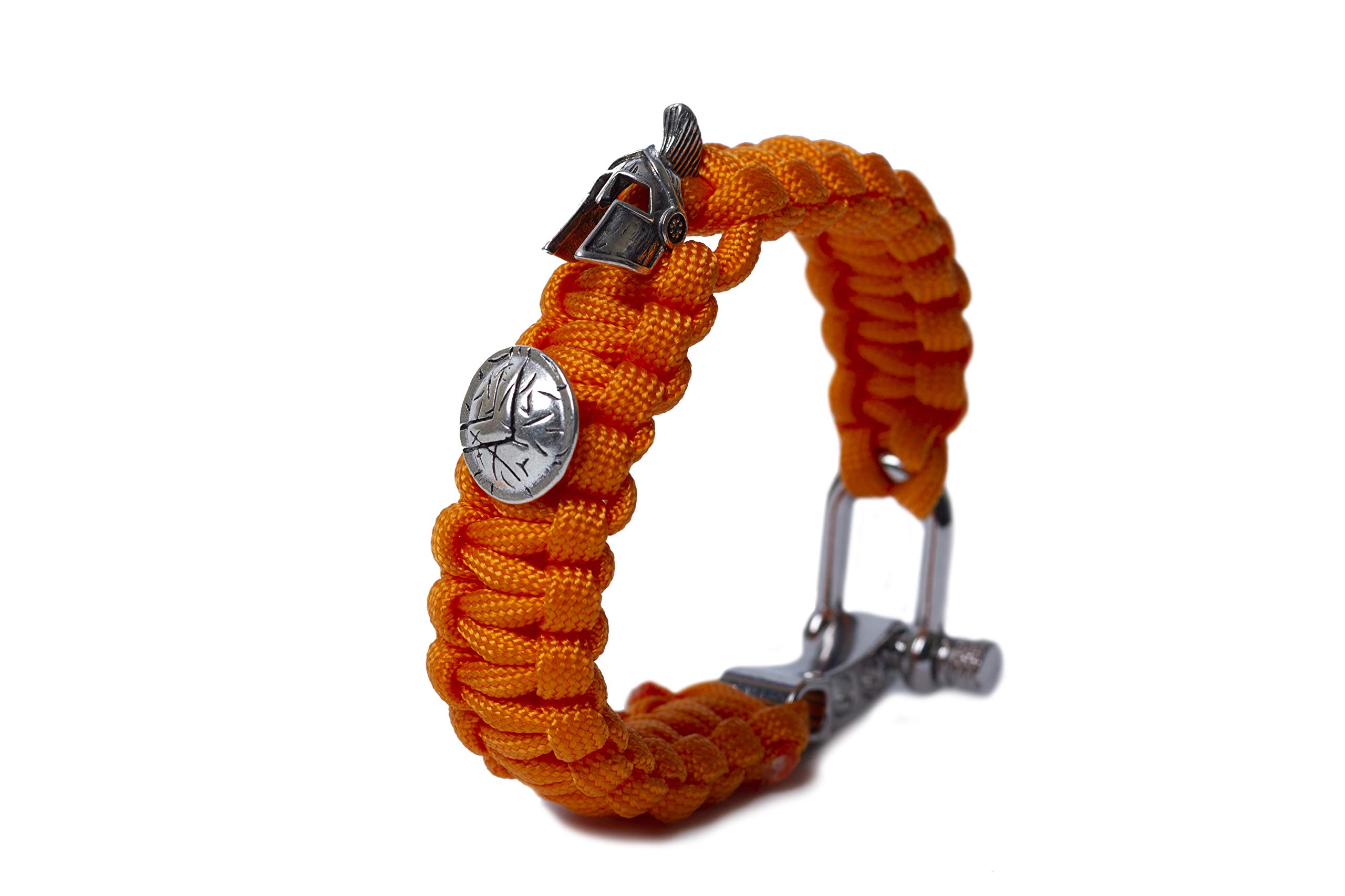 PRCZEEL Paracord Survival Bracelets for Men & Women - Tactical Outdoor Gear with Spartan Helmet Design - Emergency Preparedness, Hiking, Camping & Everyday Wear Accessories