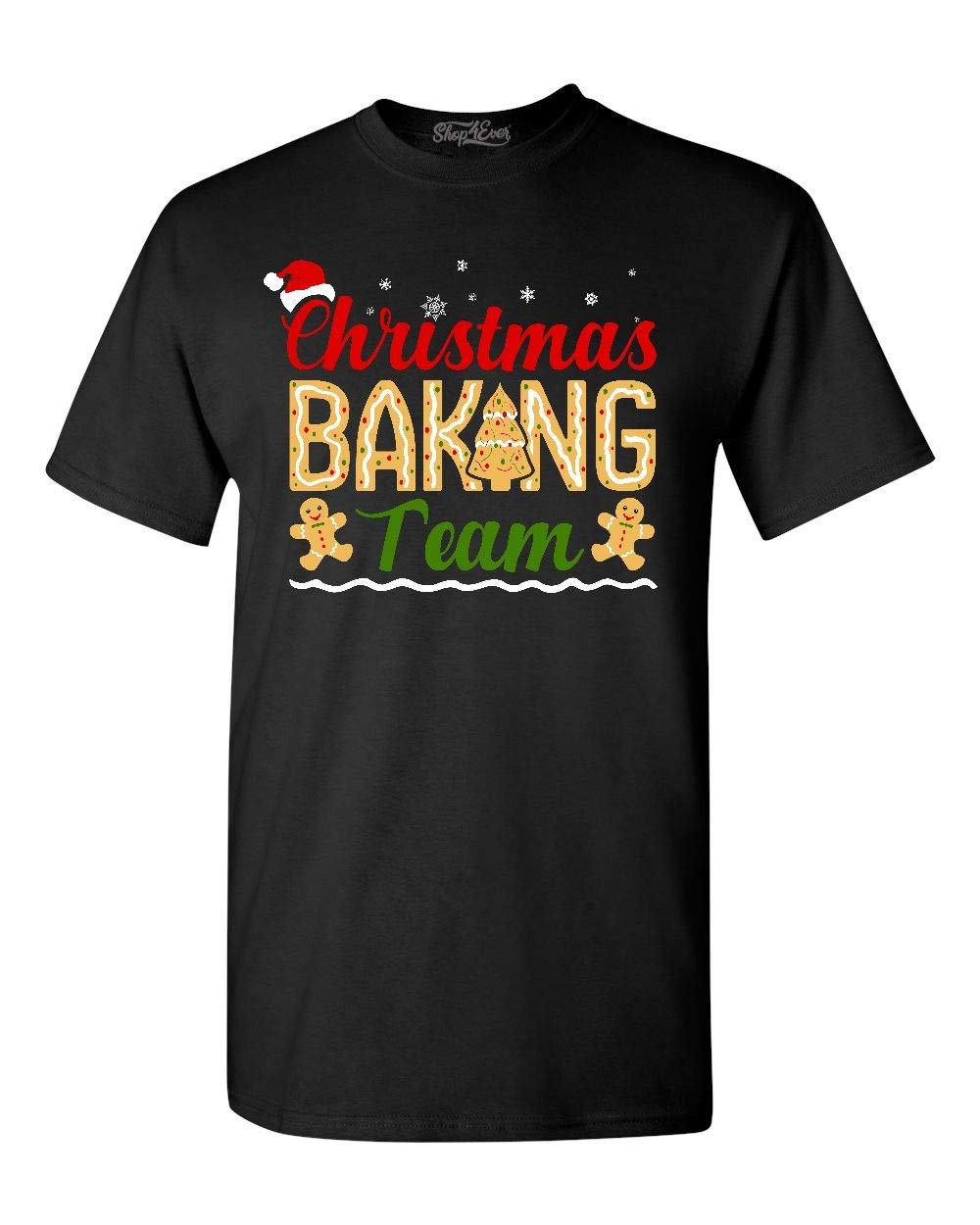 Shop4Ever Christmas Baking Team T-Shirt - Funny Holiday Cooking Crew Gift for Bakers - Perfect for Christmas Parties, Baking Competitions & Family Gatherings