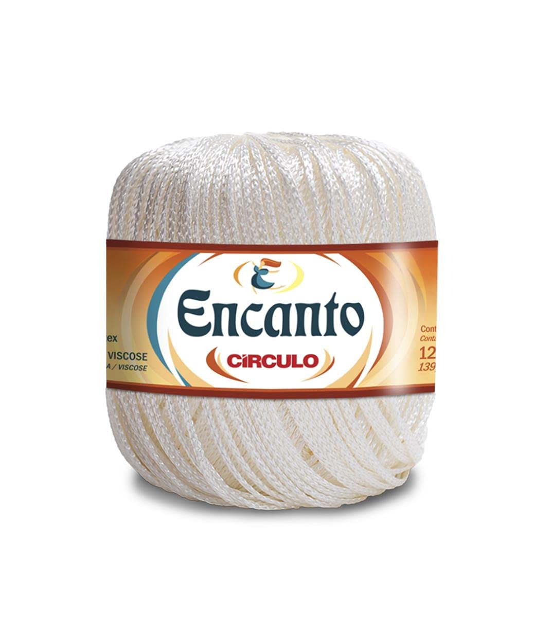 100% Viscose Light Worsted Weight Yarn - 3.52oz/262yds Off-White Ball of Yarn (Color 8176) for Knitting, Crochet & DIY Crafts | Soft & Durable Fiber for Scarves, Sweaters & Home Decor