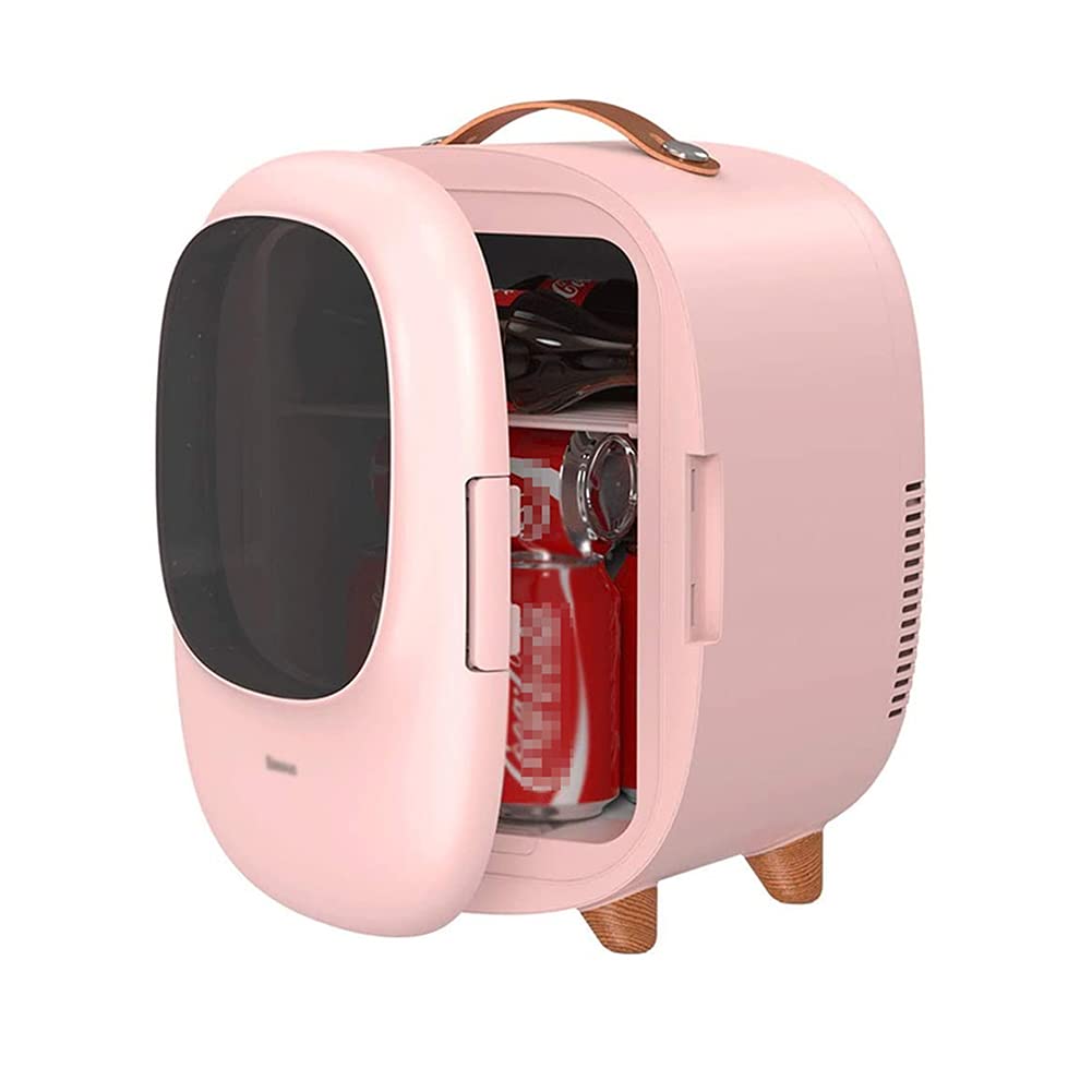 DAILYINT 8L Mini Fridge - Portable Compact Refrigerator with Single Door, Translucent Design for Skincare, Makeup, Beverages & Food Storage - Perfect for Home, Office, Dorm, Car & Travel Use