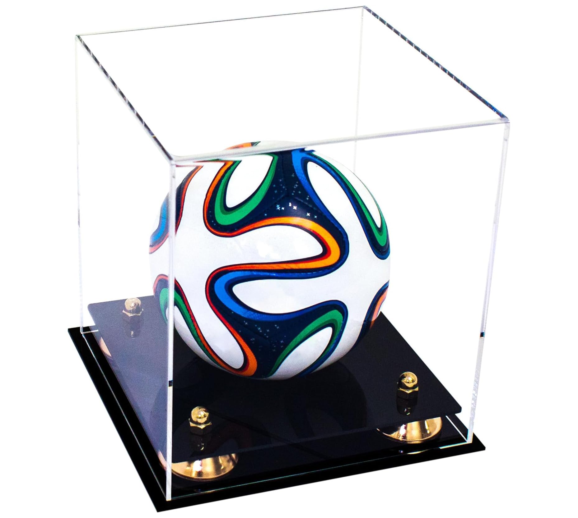Acrylic Mini Soccer Ball Display Case - Perfect for Collectibles, Miniatures & Sports Memorabilia - Ideal for Home, Office & Gift Display