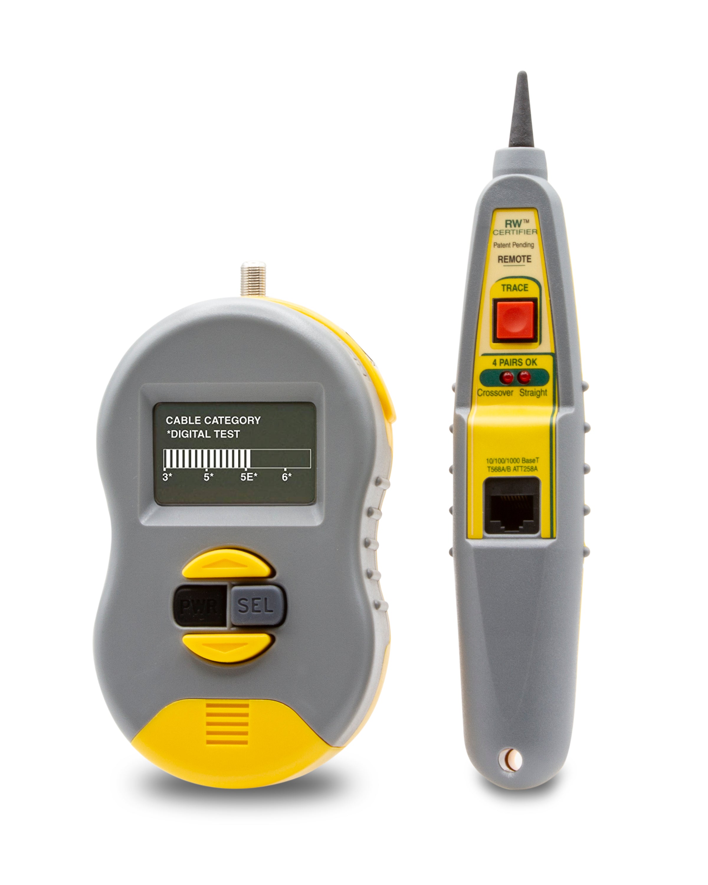 RWC1000K2CS Real World Certifier 2™ Cable Category Tester with Probe - Test CAT 3/5/5E/6 Network Cables | Professional Ethernet Cable Certification Tool for IT Technicians & Network Installations